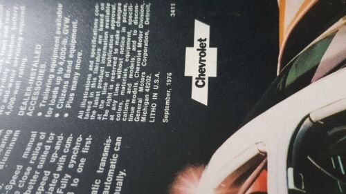 Chevrolet Corvette 1977 depliant originale auto USA INGLESE car brochure