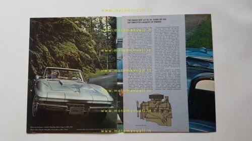 Chevrolet Corvette Sting Ray 1966 depliant USA originale