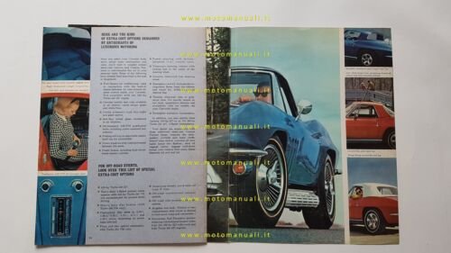 Chevrolet Corvette Sting Ray 1966 depliant USA originale