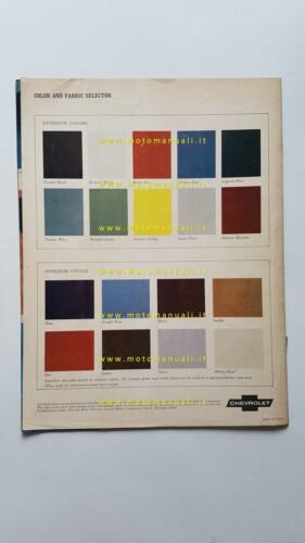 Chevrolet Corvette Sting Ray 1966 depliant USA originale