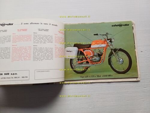 Chiorda produzione modelli ciclomotori biciclette 1969 depliant originale