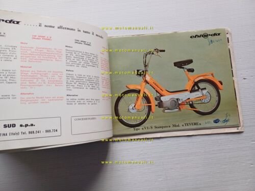 Chiorda produzione modelli ciclomotori biciclette 1969 depliant originale