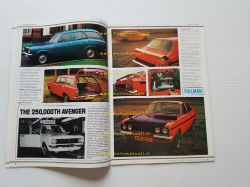 Chrysler produzione tutti marchi 1972 depliant originale inglese