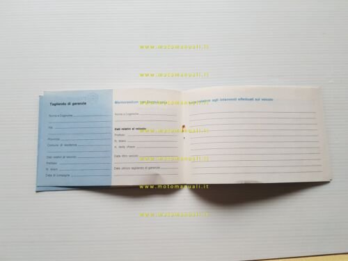 Ciao Bravo Boxer SI anni '80 libretto tessera garanzia originale …