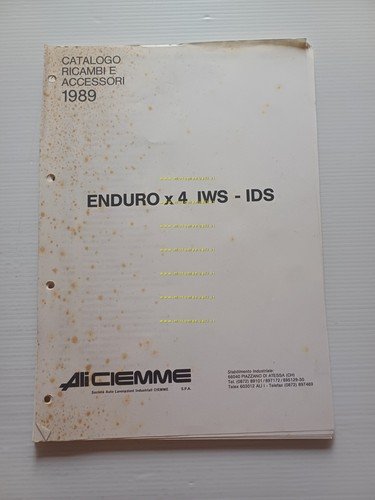 Ciemme Aro Enduro IWS - IDS 1989 catalogo ricambi italiano