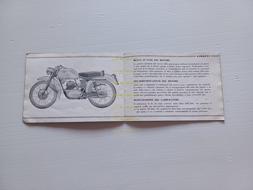 Cimatti 160 1953 circa manuale uso manutenzione italiano originale