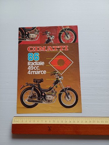 Cimatti 49 86 radiale 1978 depliant italiano tubone