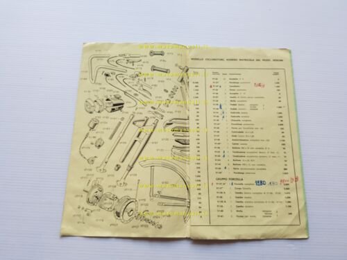 Cimatti 50 Chic 1970 catalogo ricambi TELAIO originale spare parts …