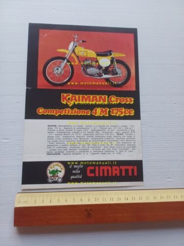 Cimatti Kaiman 175 Cross 1970 depliant italiano originale