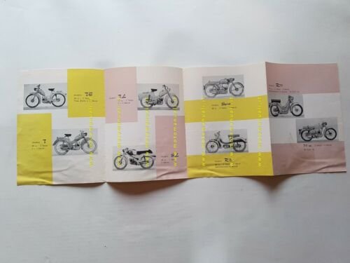 Cimatti produzione ciclomotori moto 1960 depliant ITALIANO originale