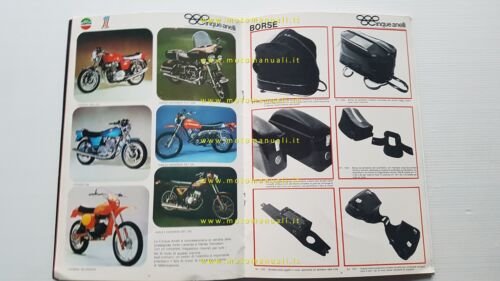 Cinque Anelli 1977 catalogo generale abbigliamento ricambi e accessori originale