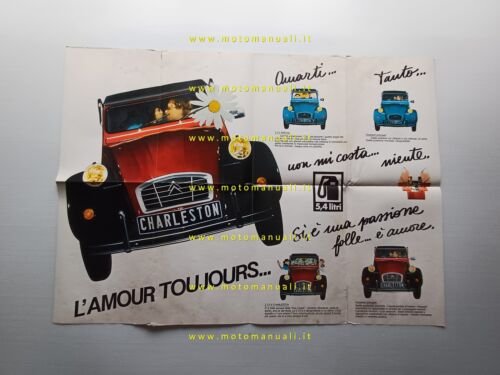 Citroen 2 CV - 2 CV Charleston 1986 depliant poster …