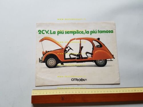 Citroen 2 CV 1980 depliant originale italiano