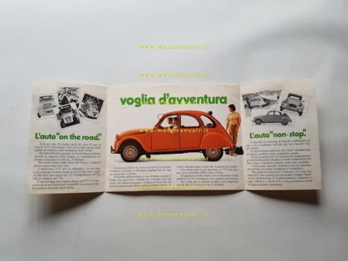 Citroen 2 CV 1980 depliant originale italiano