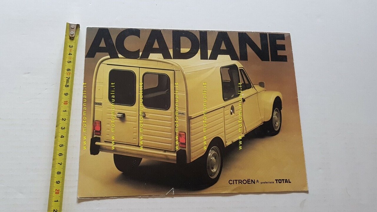 Citroen Acadiane 1978 depliant italiano originale auto brochure