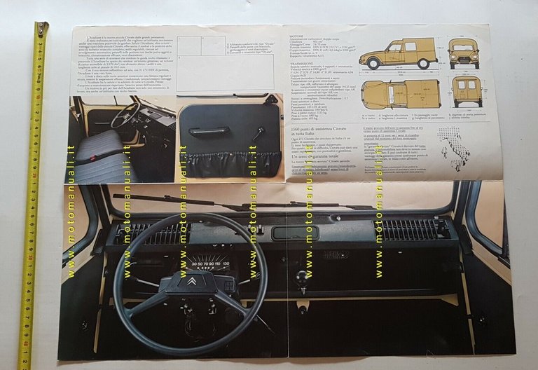 Citroen Acadiane 1978 depliant italiano originale auto brochure