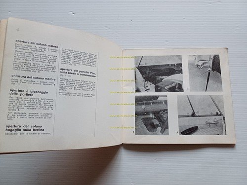 Citroen AMI 6 1968 manuale uso manutenzione libretto originale italiano