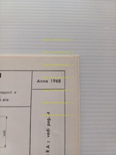 Citroen AMI 6 AM 2 1968 scheda riconoscimento tipo Motorizzazione …