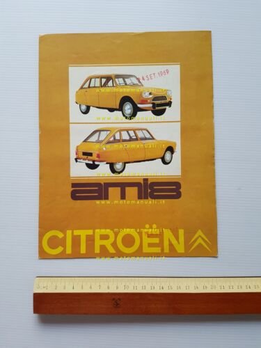 Citroen AMI 8 1969 depliant originale francese
