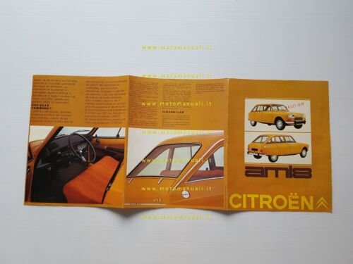 Citroen AMI 8 1969 depliant originale francese