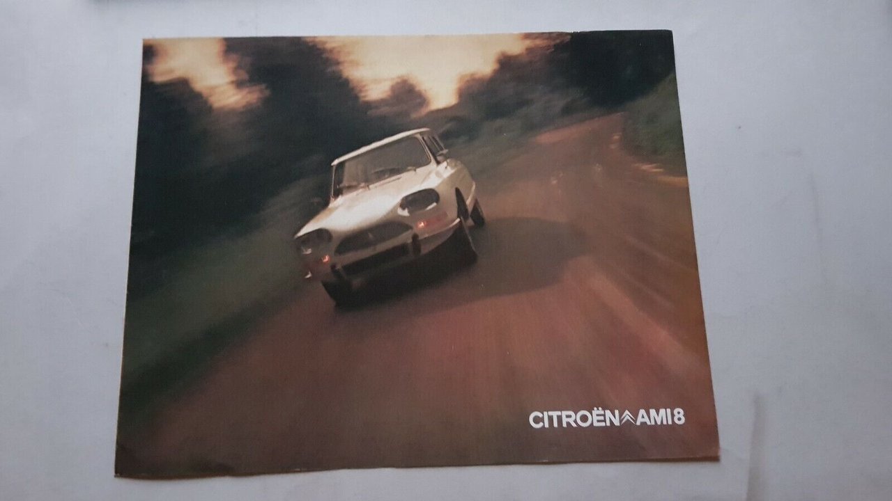 Citroen AMI 8 1972 depliant ITALIANO originale brochure