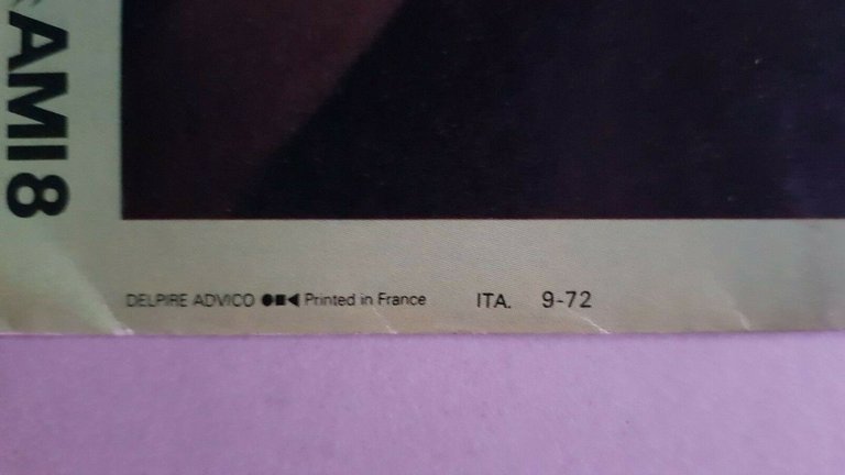 Citroen AMI 8 1972 depliant ITALIANO originale brochure