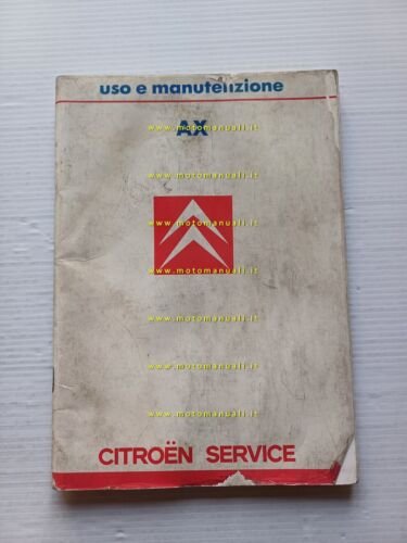 Citroen AX 1987 manuale uso manutenzione libretto istruzioni italiano originale