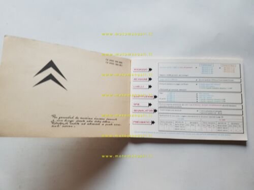 Citroen CX berlina benzina 2.0-2.4 1978 manuale uso libretto italiano …