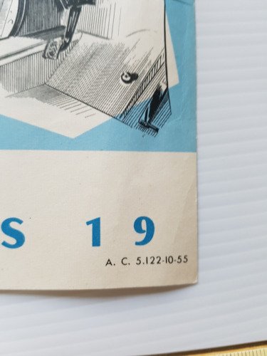 Citroen DS 19 1955 depliant originale francese