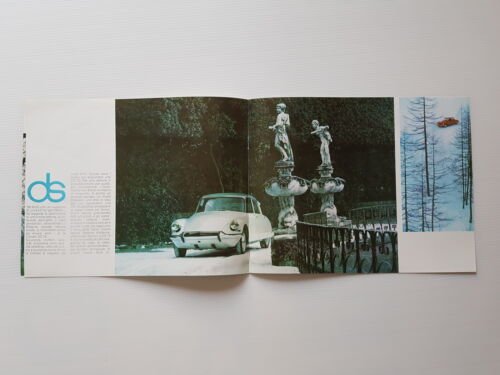 Citroen DS 19 modelli 1963 depliant originale italiano
