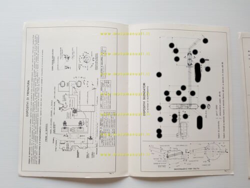 Citroen DS 1972 FACSIMILE scheda riconoscimento tipo Motorizzazione Facsimile