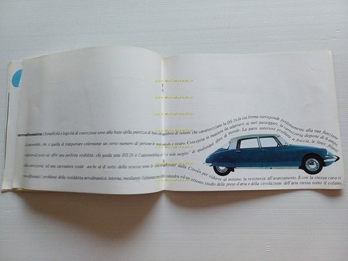 Citroen DS modelli 1963 depliant originale italiano