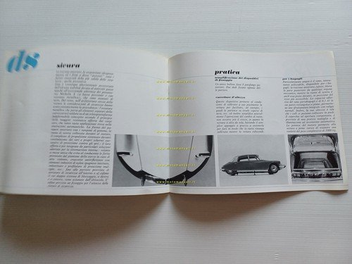 Citroen DS modelli 1963 depliant originale italiano