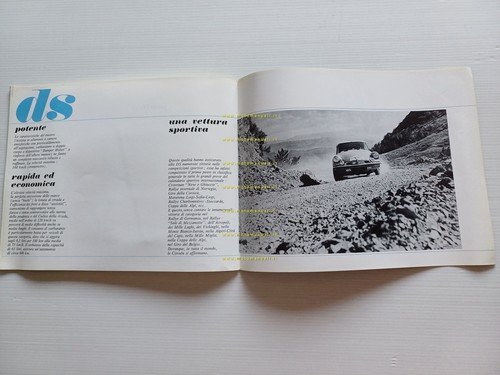 Citroen DS modelli 1963 depliant originale italiano