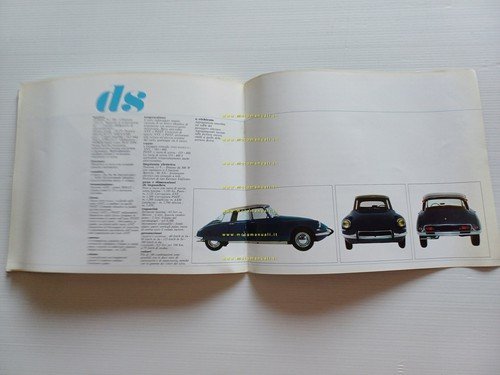 Citroen DS modelli 1963 depliant originale italiano