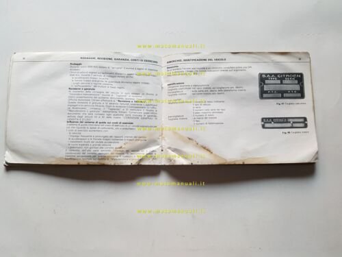 Citroen Dyane 4 - Dyane 6 1974 manuale uso manutenzione …