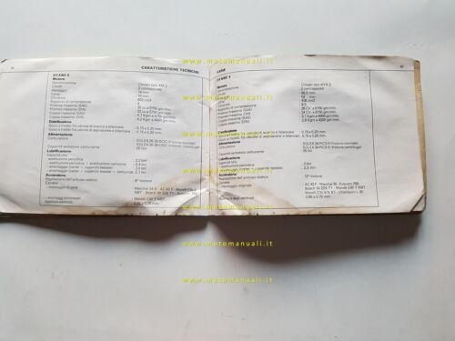 Citroen Dyane 4 - Dyane 6 1974 manuale uso manutenzione …