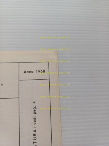 Citroen Dyane AYA 3 A-AM 1968 scheda riconoscimento tipo Motorizzazione …