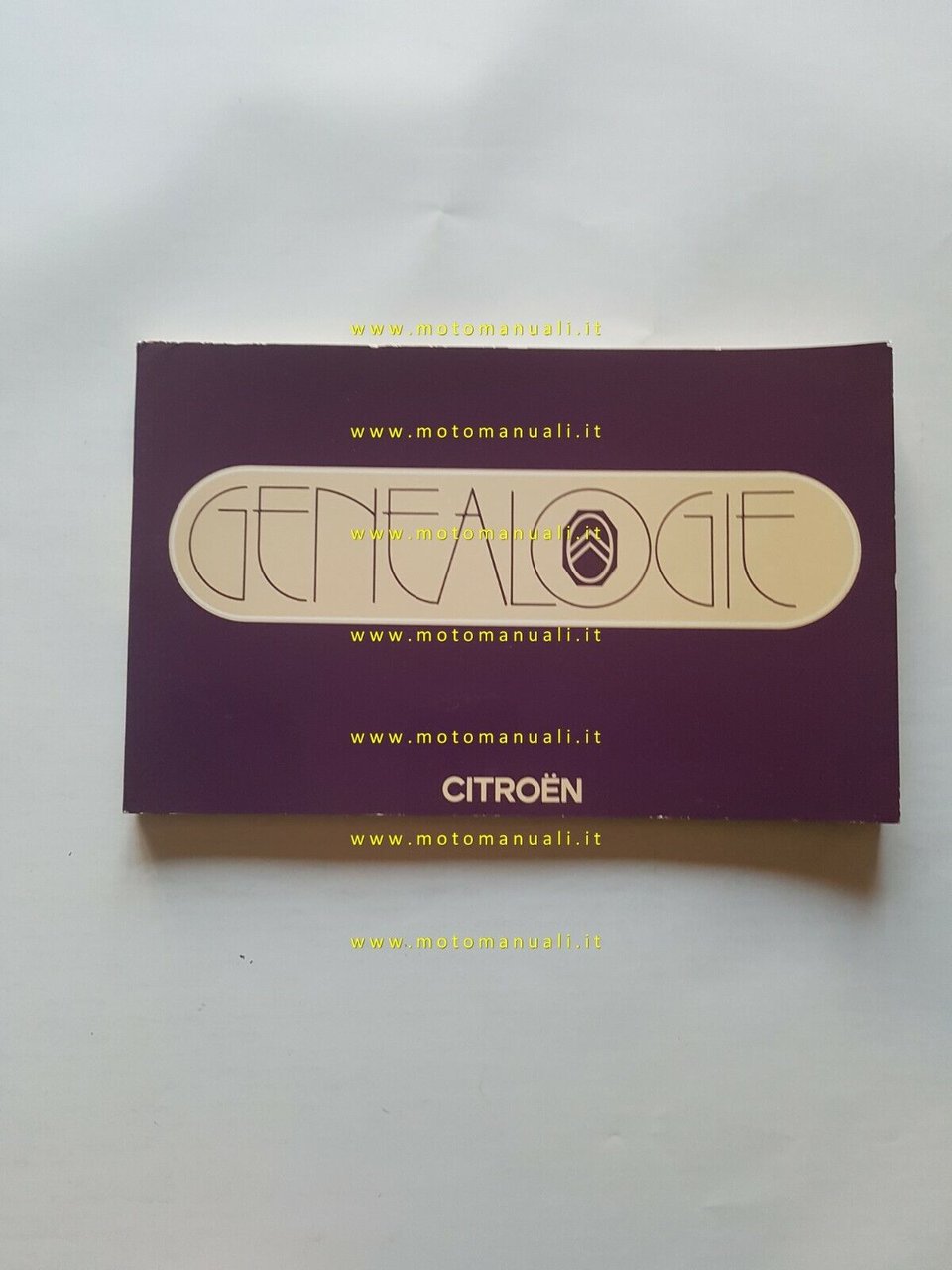 Citroen Genealogie edizione aggiornata 1988 originale