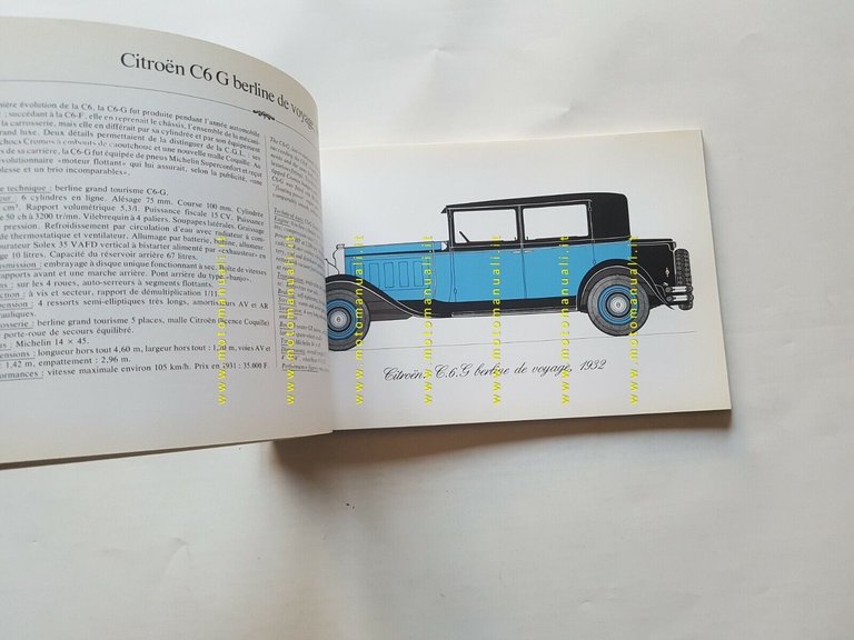 Citroen Genealogie edizione aggiornata 1988 originale