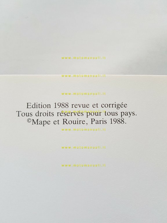 Citroen Genealogie edizione aggiornata 1988 originale