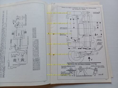 Citroen GS GX-GA 1970 Facsimile scheda Motorizzazione Riconoscimento del Tipo