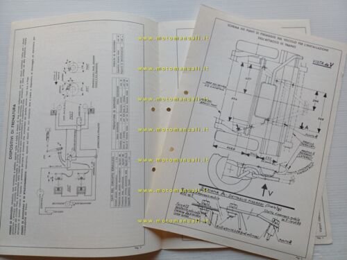 Citroen GS GX-GC 1.2 SW 1972 Facsimile scheda Motorizzazione Riconoscimento …