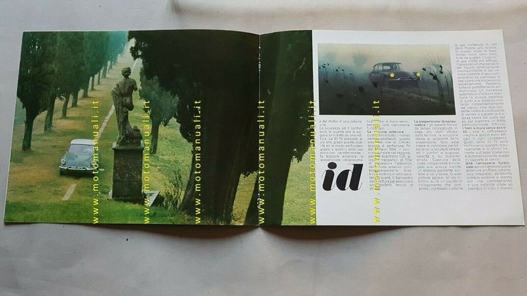 Citroen ID 19 1963 depliant auto originale ITALIANO car brochure