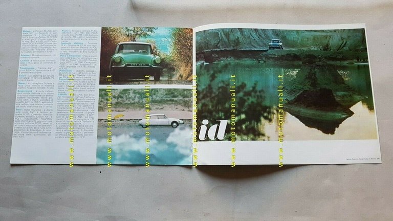 Citroen ID 19 1963 depliant auto originale ITALIANO car brochure