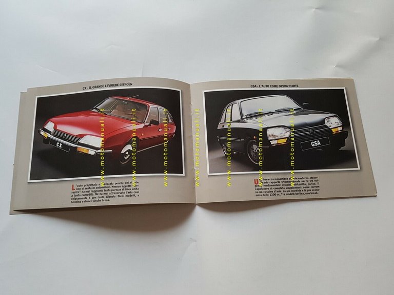 Citroen presentazione modelli 1982 depliant ITALIANO originale