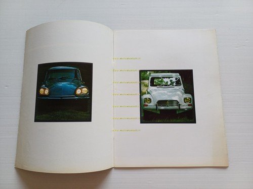 Citroen produzione modelli 1968 depliant italiano originale