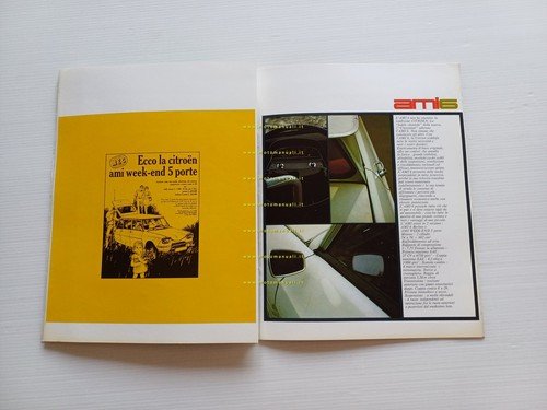 Citroen produzione modelli 1968 depliant italiano originale