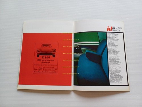 Citroen produzione modelli 1968 depliant italiano originale