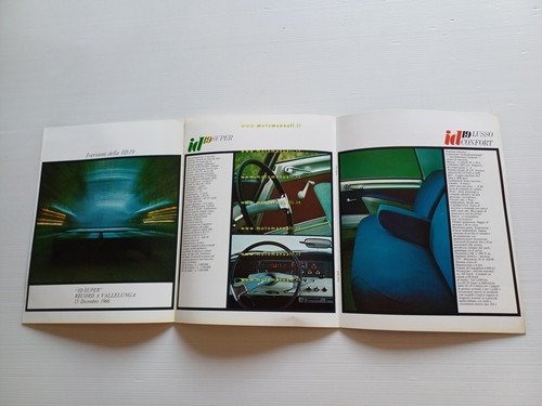 Citroen produzione modelli 1968 depliant italiano originale